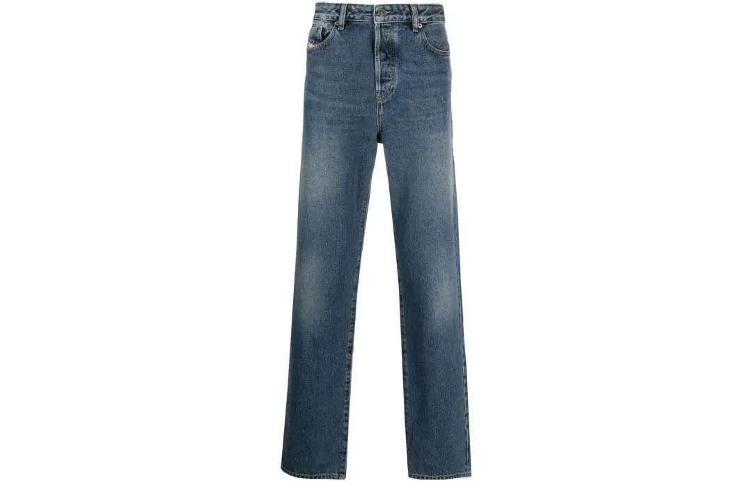 DIESEL Jeans Men's Blue Moderate Straight Fit Pants
