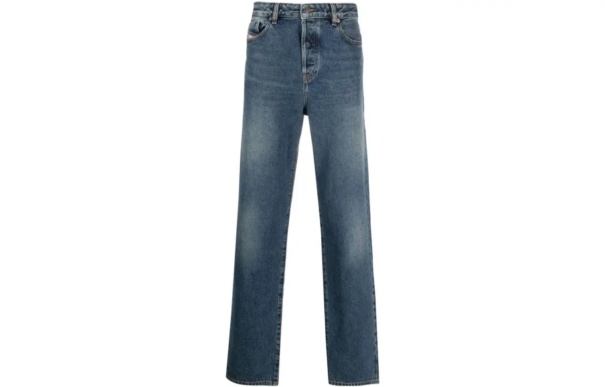 DIESEL Jeans Men's Blue Moderate Straight Fit Pants
