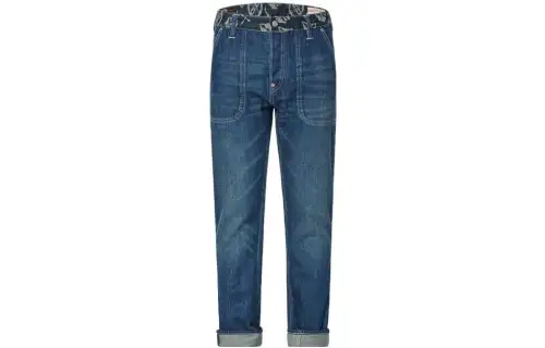 EVISU Jeans Men's Denim Blue Moderate Straight Fit Pants