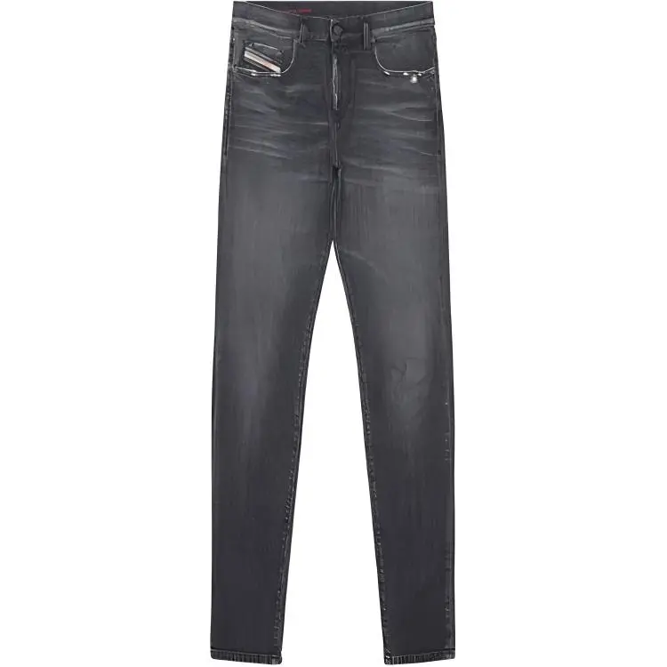 DIESEL Jeans Men's Light Black Moderate Straight Fit Pants