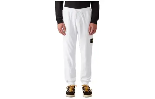 STONE ISLAND Cargo Pants Men's White