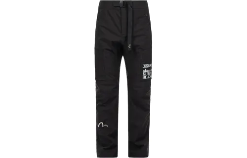 EVISU Knitted Sweatpants Men's Moderate Cuffed Pants