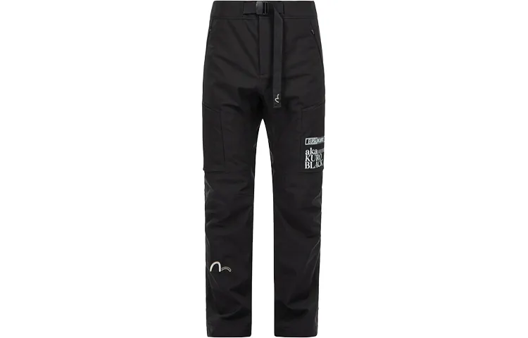 EVISU Knitted Sweatpants Men's Moderate Cuffed Pants