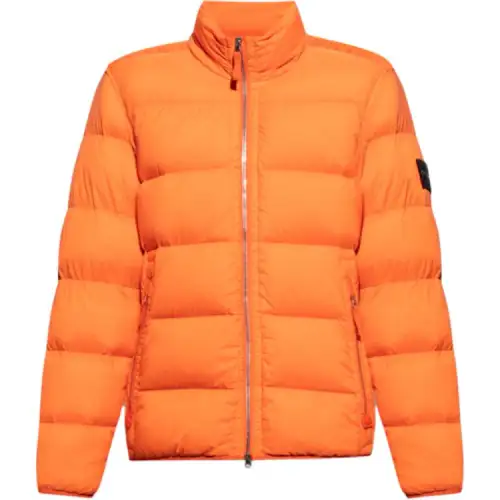 STONE ISLAND Down Jacket Unisex Orange
