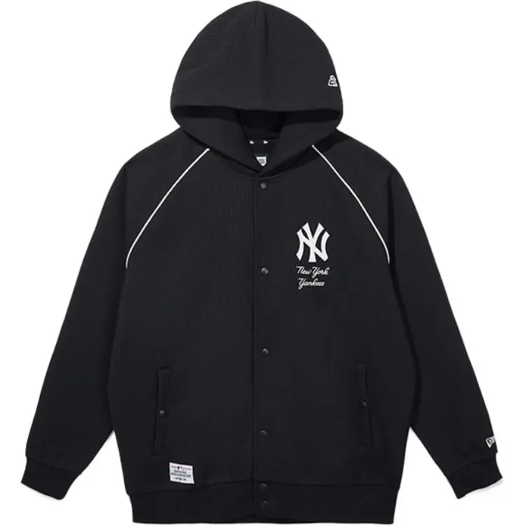 New Era Jackets Men's Black Hooded (Non-detachable) Moderate Other