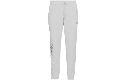 New Balance Knitted Sweatpants Men's Gray Moderate Cuffed Pants
