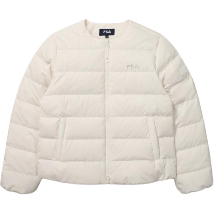 FILA Down Jackets Unisex White Crew Neck Thickened Other