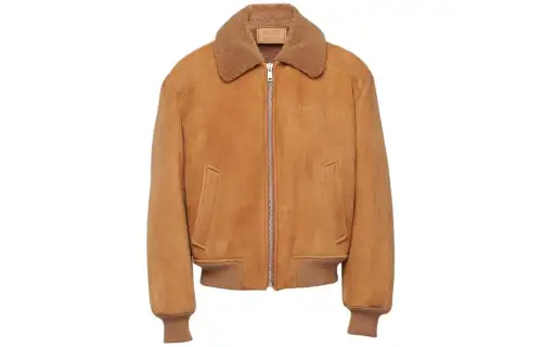 PRADA Logo Detailed Zipped Jacket