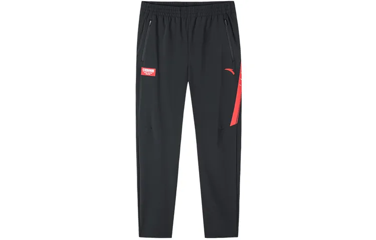 Anta Variety Training Collection Knitted Sweatpants Men's Black