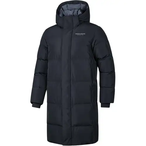 Skechers Sports League Collection Down Jacket Men's Carbon Black