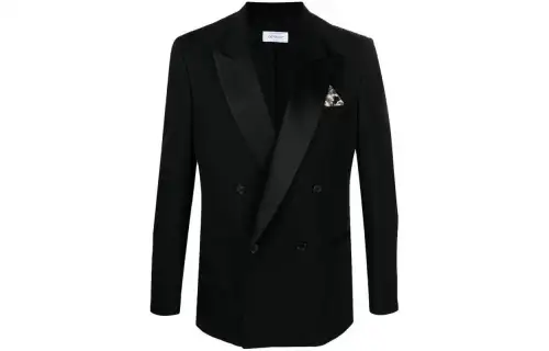OFF WHITE Double Breasted Long Sleeved Jacket