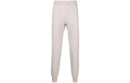 Bottega Veneta SS22 Knitted Sweatpants Men's White
