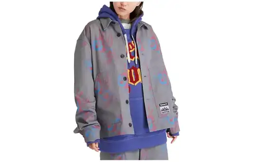Timberland × Bee Line Collaboration Printed Jacket Jackets & Coats Unisex Light Umber