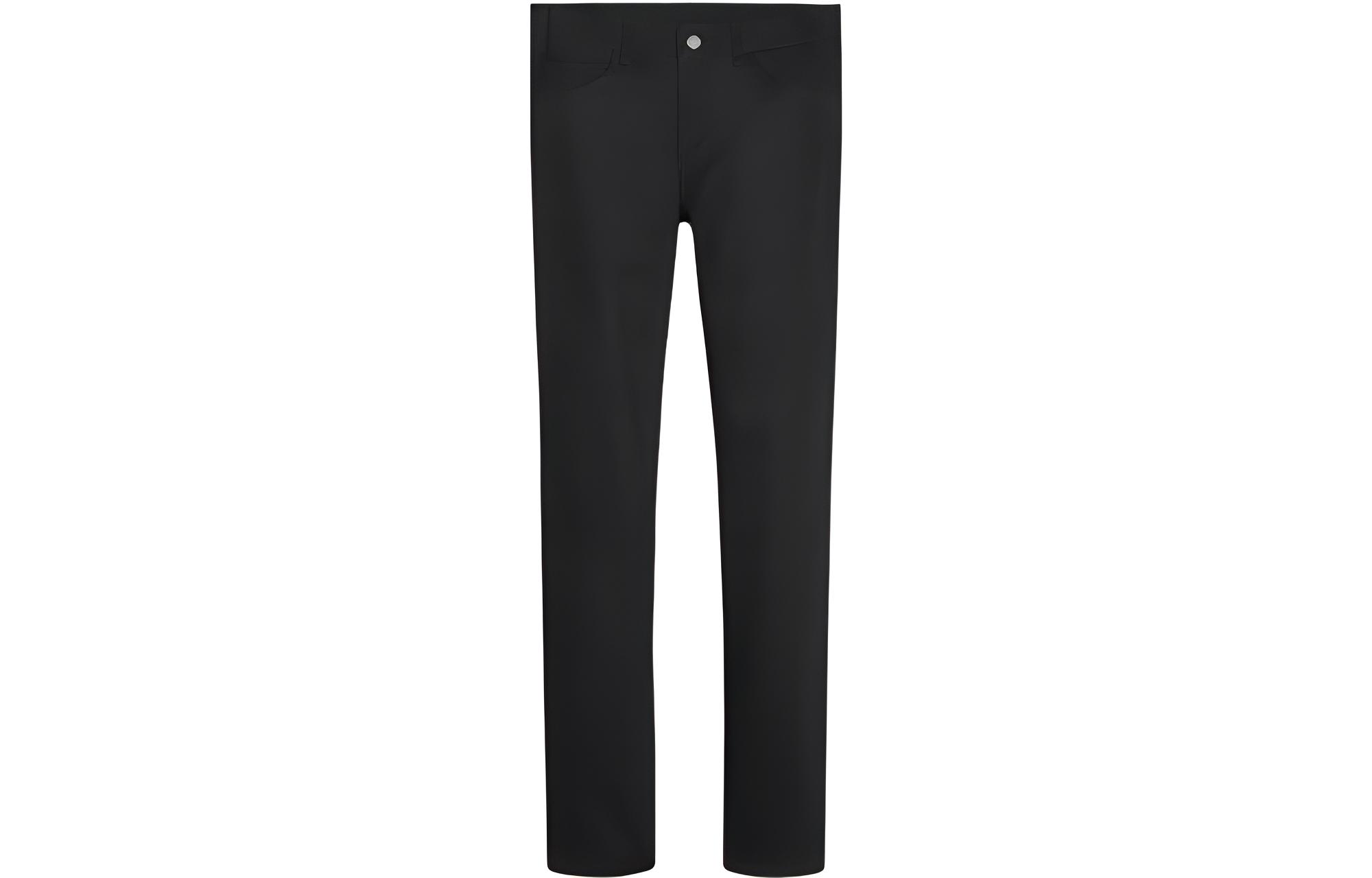CELINE CELINE DYSFUNCTIONAL BAUHAUS men's series SS23 solid color low-waist stretch slim jeans men's black
