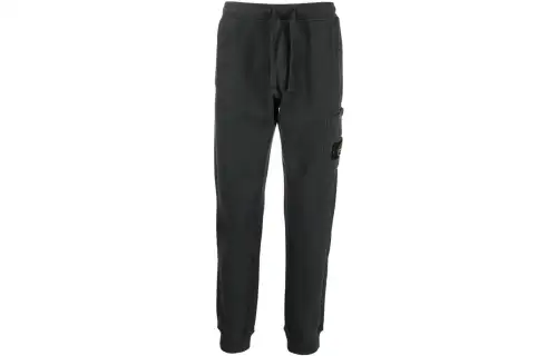 STONE ISLAND Knitted Sweatpants Men's Dark Gray