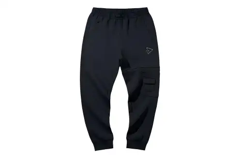 Li Ning Sports Fashion Collection Knitted Sweatpants Men's New Standard Black Moderate Cuffed Pants