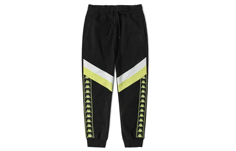 Kappa Knitted Sweatpants Men's Moderate Cuffed Pants