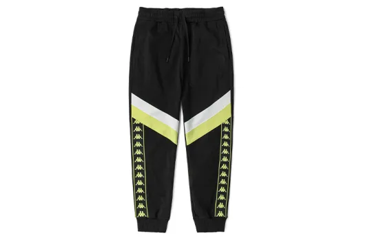 Kappa Knitted Sweatpants Men's Moderate Cuffed Pants