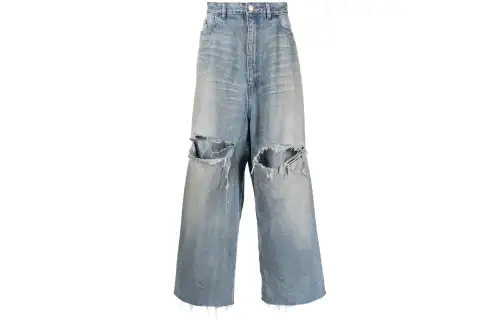 Balenciaga SS22 Jeans Regular Fit Men's Blue