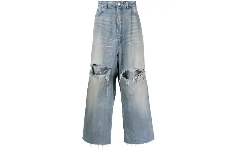 Balenciaga SS22 Jeans Regular Fit Men's Blue