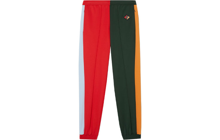 Burberry Knitted Sweatpants Men's Red Green Multicolor