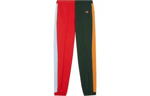 Burberry Knitted Sweatpants Men's Red Green Multicolor
