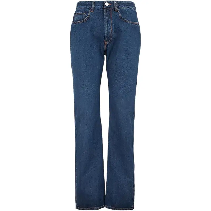 Balenciaga Jeans Men's Blue Moderate Straight Fit Pants