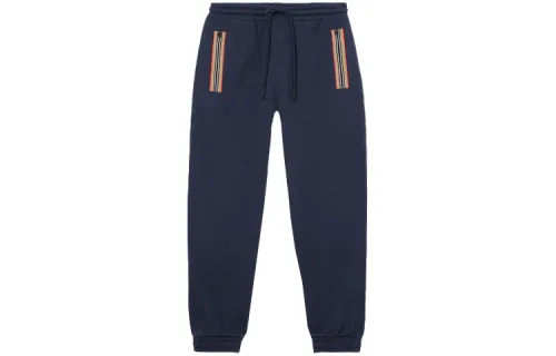 Burberry Knitted Sweatpants Men's Marine Blue