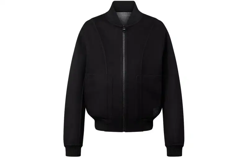 LOUIS VUITTON Reversible Double Face Wool-Silk Blend Bomber