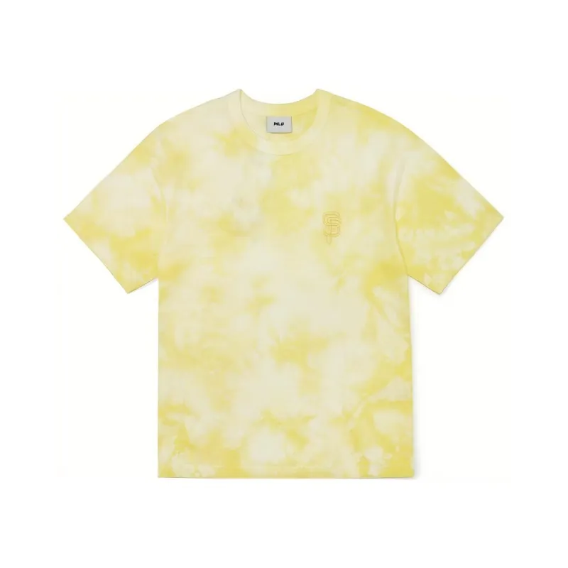MLB T-Shirts Unisex Yellow Crew Neck Moderate Straight Fit