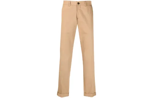 straight-leg chino trousers