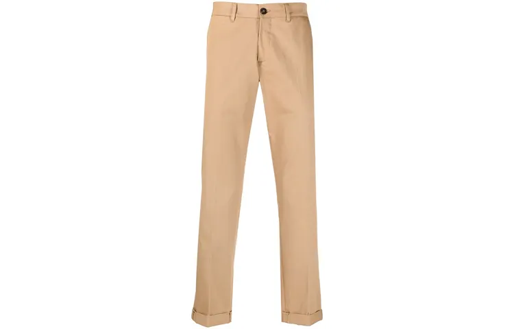 straight-leg chino trousers