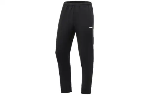 Li Ning Training Collection Fitness Collection Knitted Sweatpants Men's Black