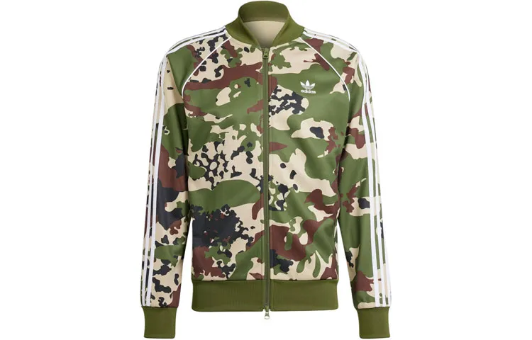 Adidas Originals Camo Sstr Track Top Jackets & Coats Men's Wild Pine