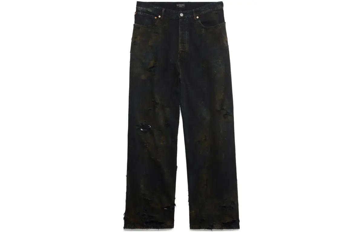Balenciaga Jeans Loose Fit Men's Light Cyan