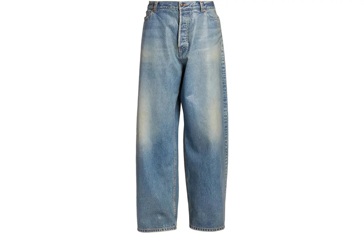 Balenciaga Baggy Liquid Denim Jeans