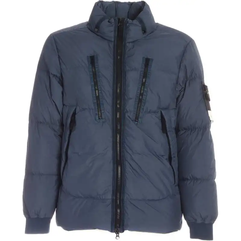 STONE ISLAND Down Jacket Unisex Blue