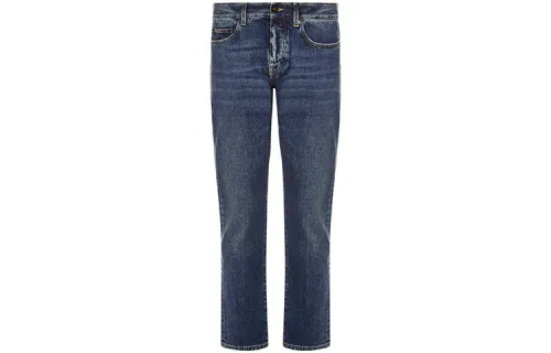 SAINT LAURENT Jeans Men's Blue Moderate Straight Fit Pants