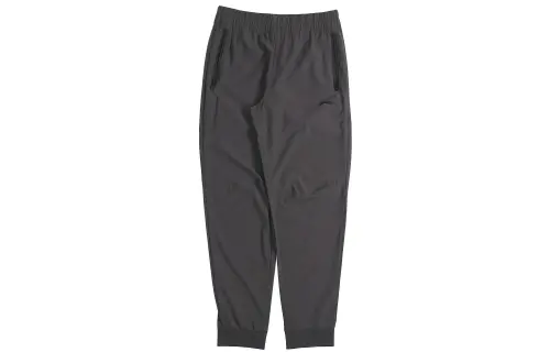 Li Ning Knitted Sweatpants Men's Ebony Black Moderate Straight Fit Pants