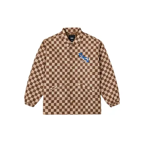 Vans LT PADDED Jacket Unisex Brown Checkerboard