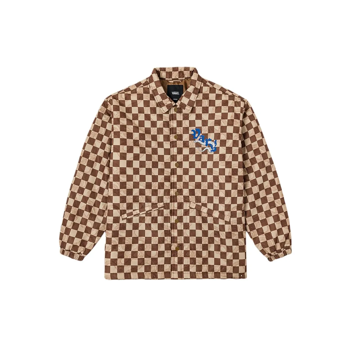 Vans LT PADDED Jacket Unisex Brown Checkerboard