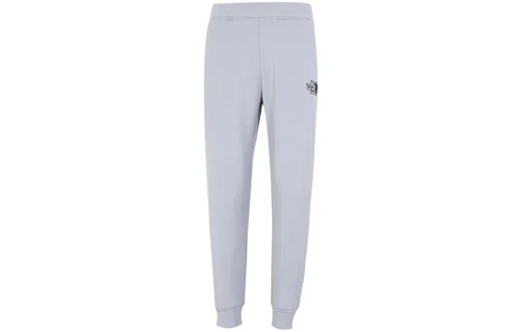 THE NORTH FACE Knitted Sweatpants Men's Gray Thickened Cuffed Pants