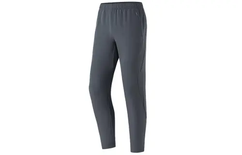 ANTA Running Collection Knitted Sweatpants Men's Gray Moderate Straight Fit Pants