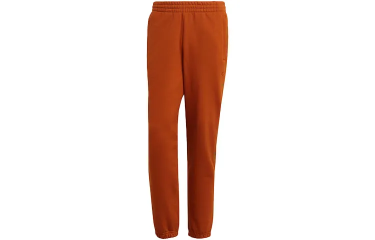 Adidas Originals Trefoil Knitted Sweatpants Men's Orange Red Moderate Cuffed Pants