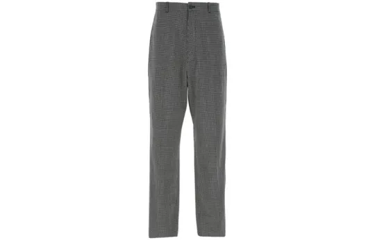 Balenciaga Casual Pants Loose Fit Men's Gray