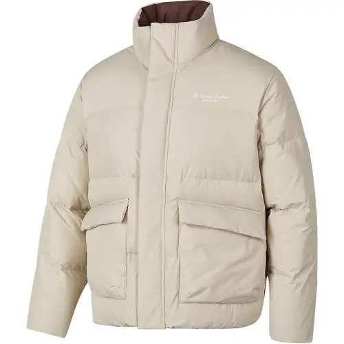 Skechers Sports League Collection FW24 Puffer Jacket Unisex Light Brown