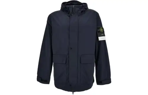 STONE ISLAND Logo Patch Hooded Jacket