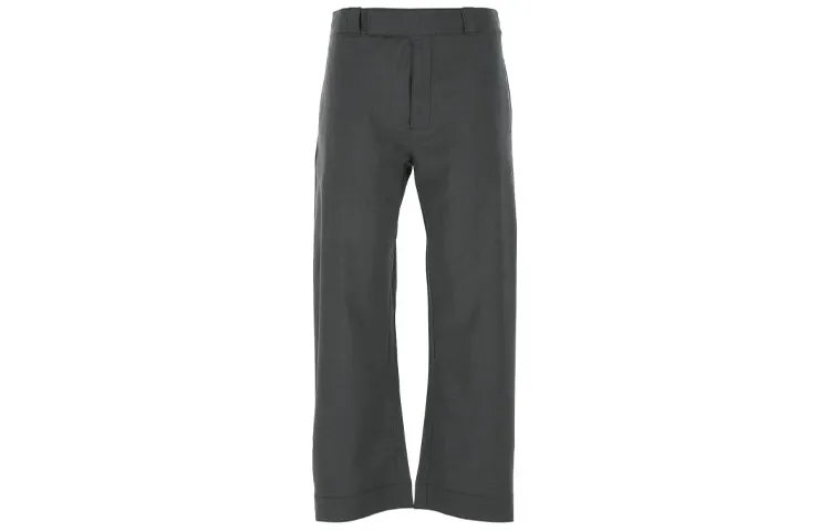 PRADA Casual Pants Men's Gray Moderate Wide Leg Pants