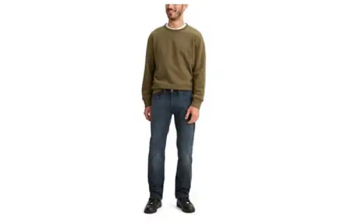 Levis Jeans Men's Space Blue Moderate Straight Fit Pants