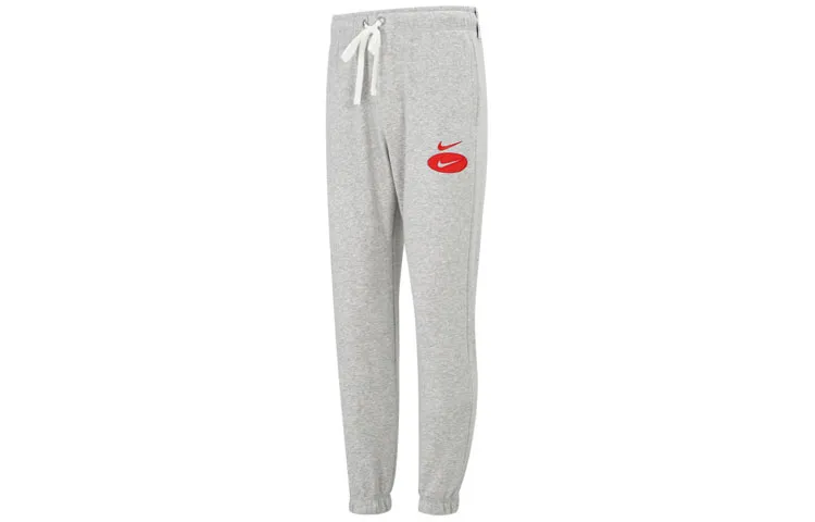 Nike Knitted Sweatpants Men's Gray Moderate Cuffed Pants